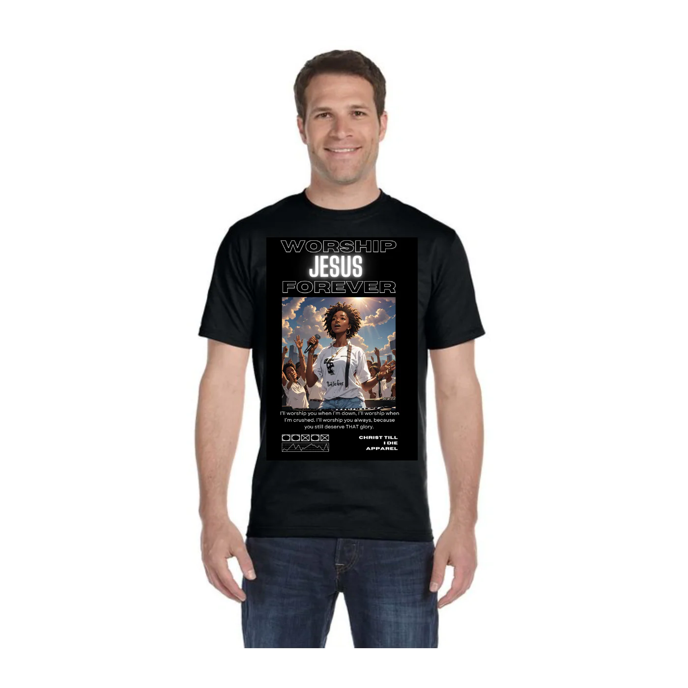Custom Adult T-Shirt Printed by DTFOrder